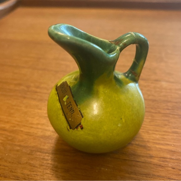 Green Ceramic Mini Pitcher - Picture 1 of 5